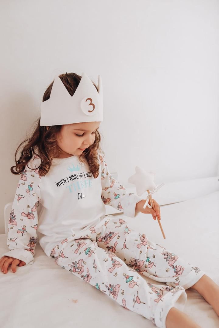 Birthday Wand and Crown set with Velcro numbers 1-6