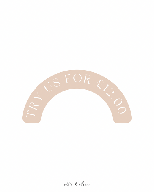 Try us for £12.00 | Ottie & Olsen