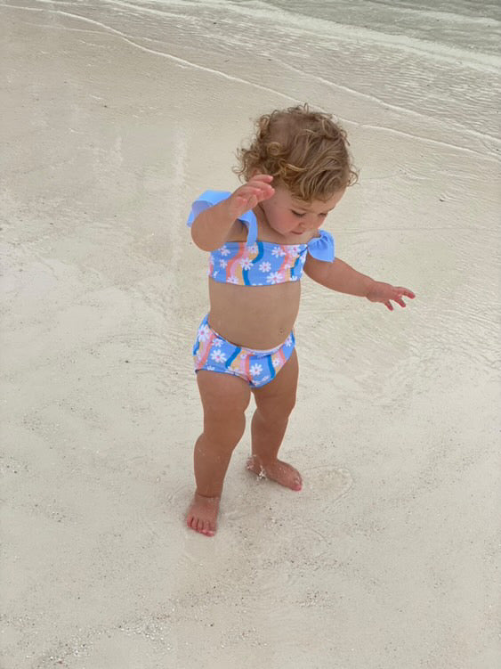 Gracie Floral Swim Bummies & Bonnet