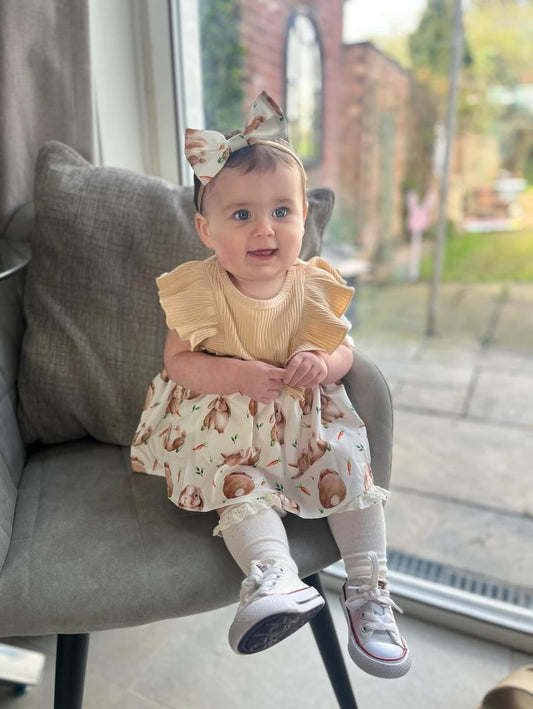 Baby Bunny Ruffle Dress & Bow
