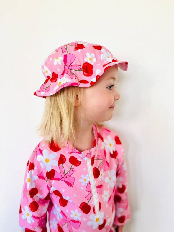 Nelle Cherry Swimsuit & Bonnet