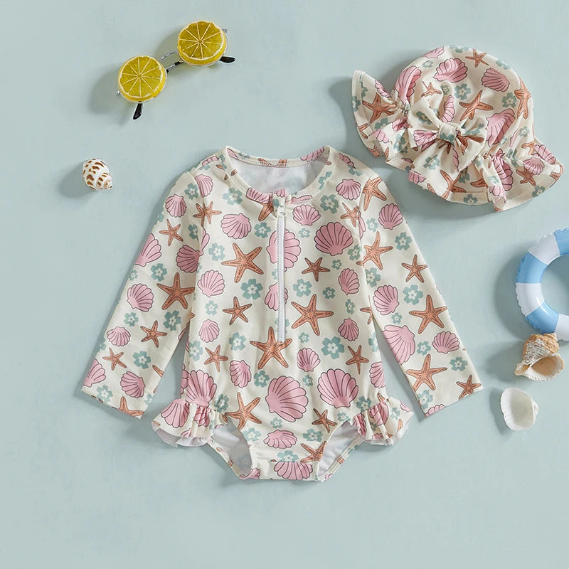 Nora Starfish Swimsuit & Bonnet