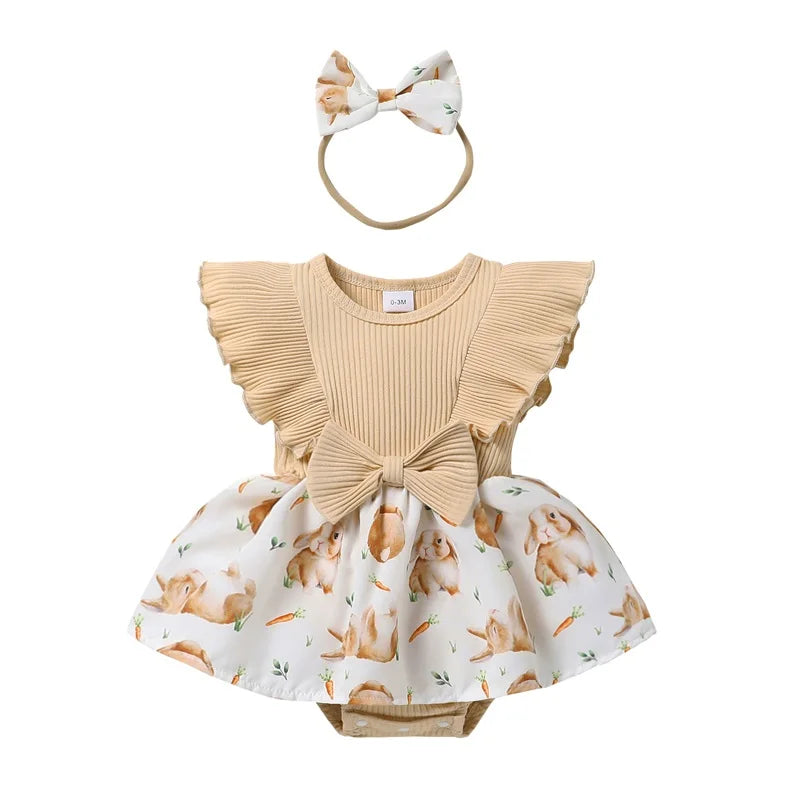 Baby Bunny Ruffle Dress & Bow