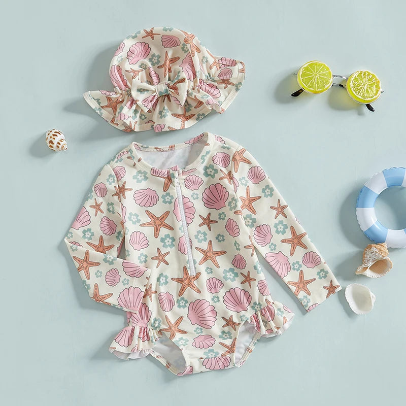 Nora Starfish Swimsuit & Bonnet