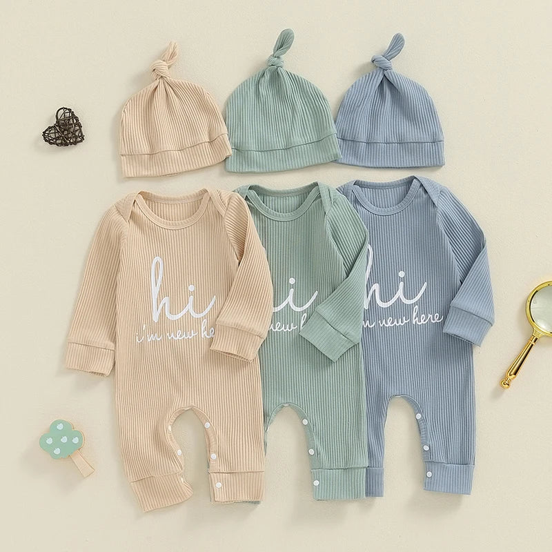 Baby Announcement Romper & Hat