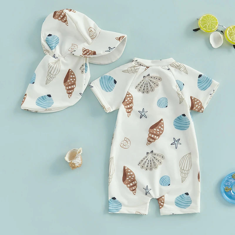Oscar Shell Swimsuit & Hat