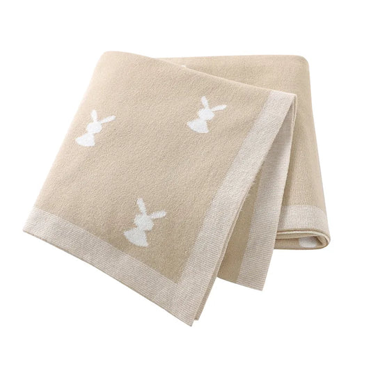 Bunny Knitted Blanket