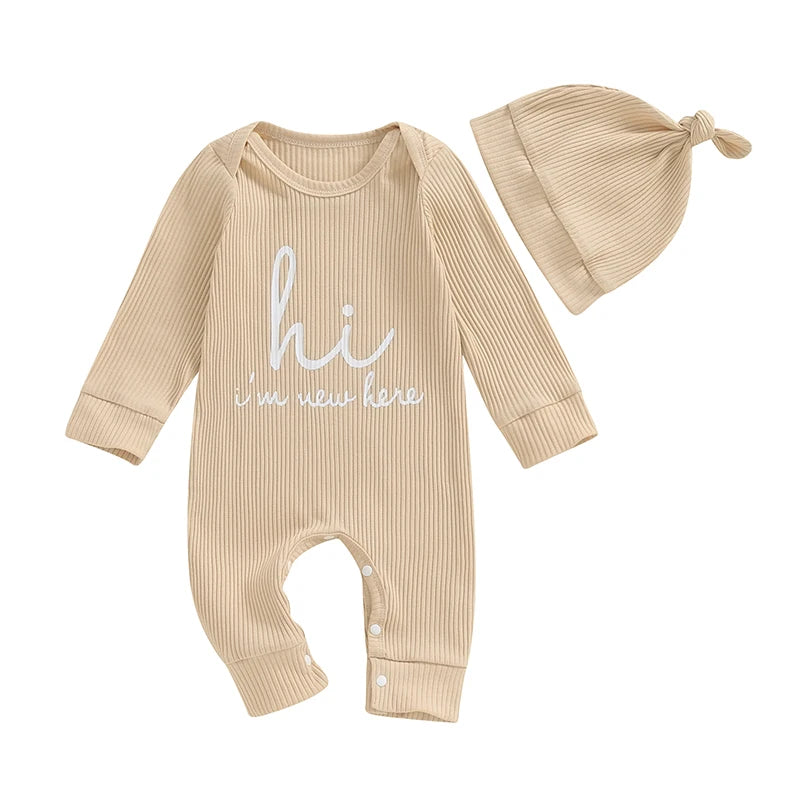 Baby Announcement Romper & Hat