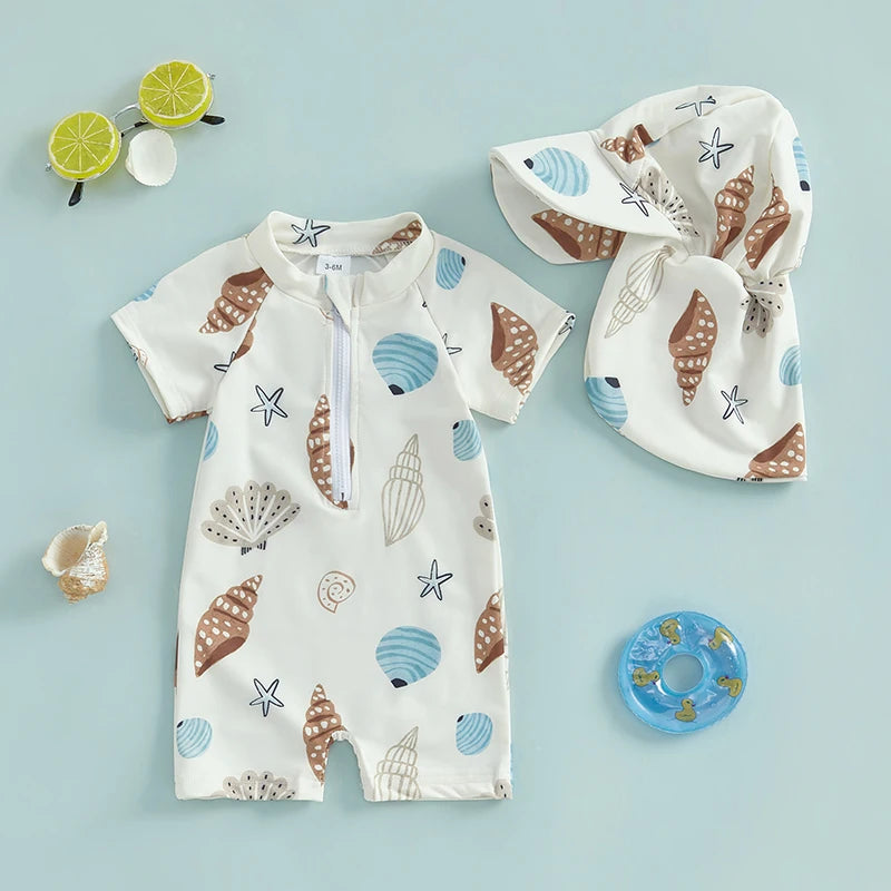 Oscar Shell Swimsuit & Hat