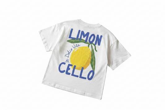 Limon Cello Unisex Basic Tee with vibrant lemon design on soft fabric