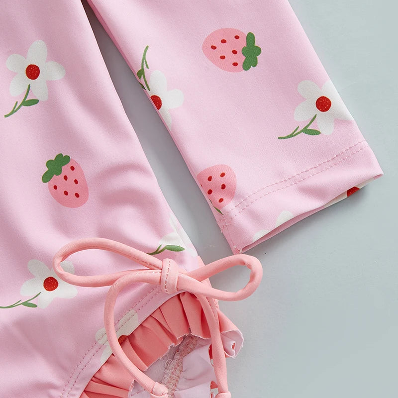 Ottilie Strawberry Swimsuit & Bonnet