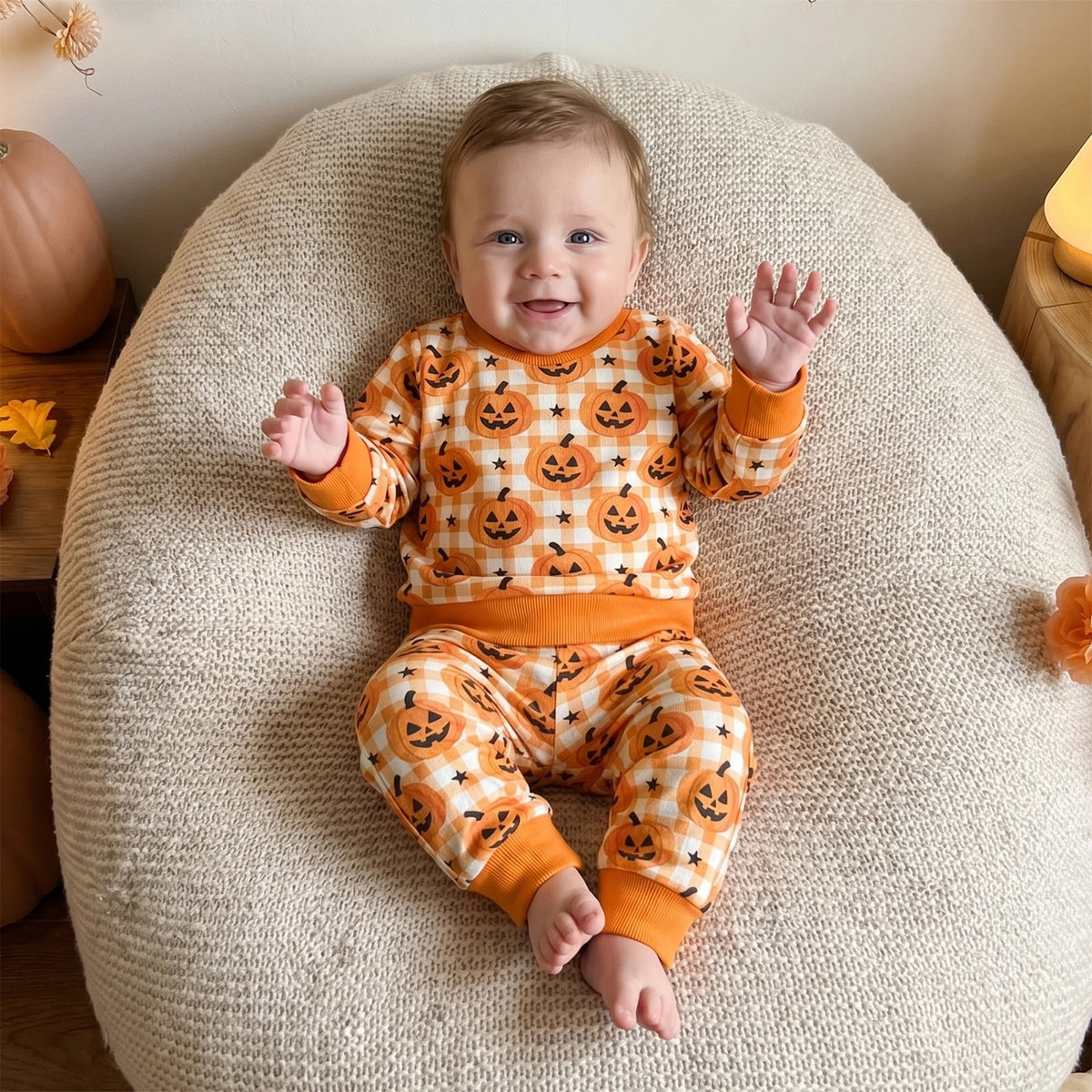 Pumpkin Plaid Loungeset