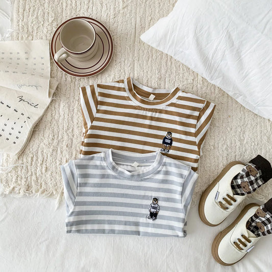Casual Bear Stripe Tee