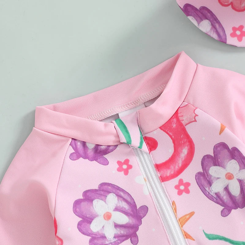 Esme Sea Horse Swimsuit & Hat