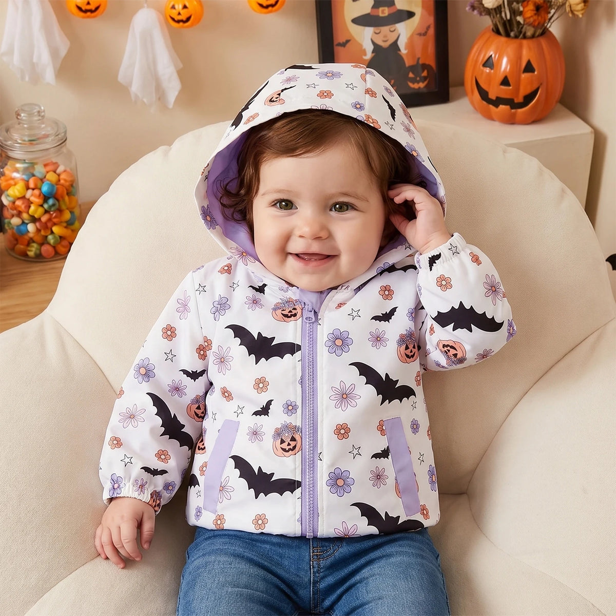 Spooky Girls Rain Mac