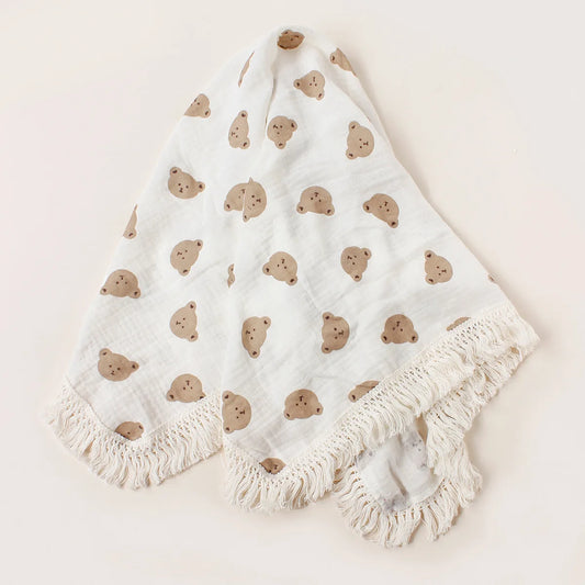 The Little Bear Tassel Blanket