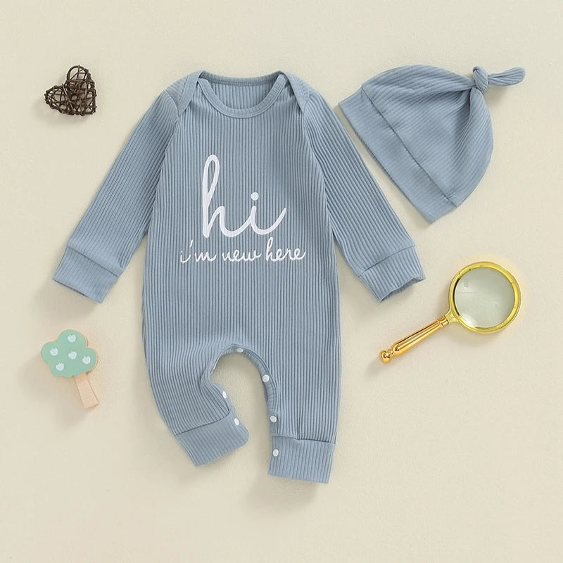 Baby Announcement Romper & Hat