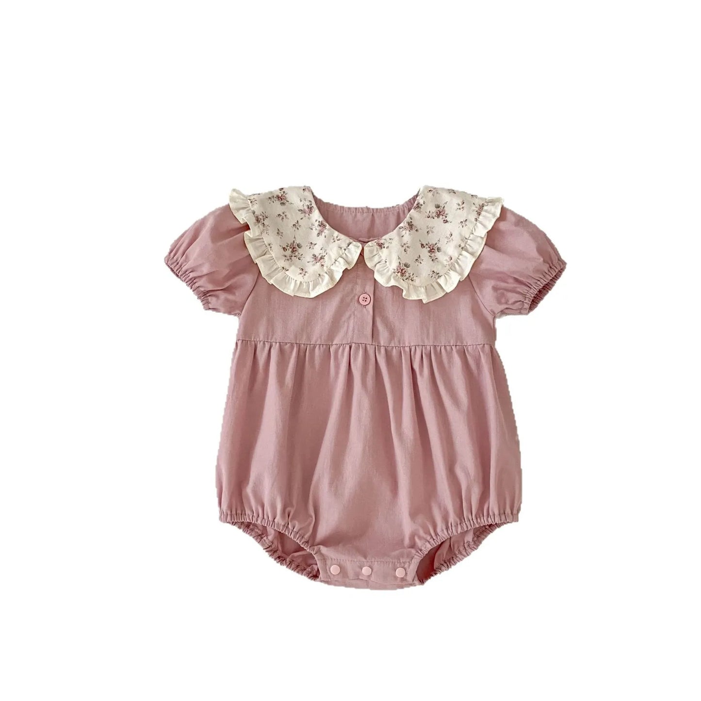 Floral Collar Romper