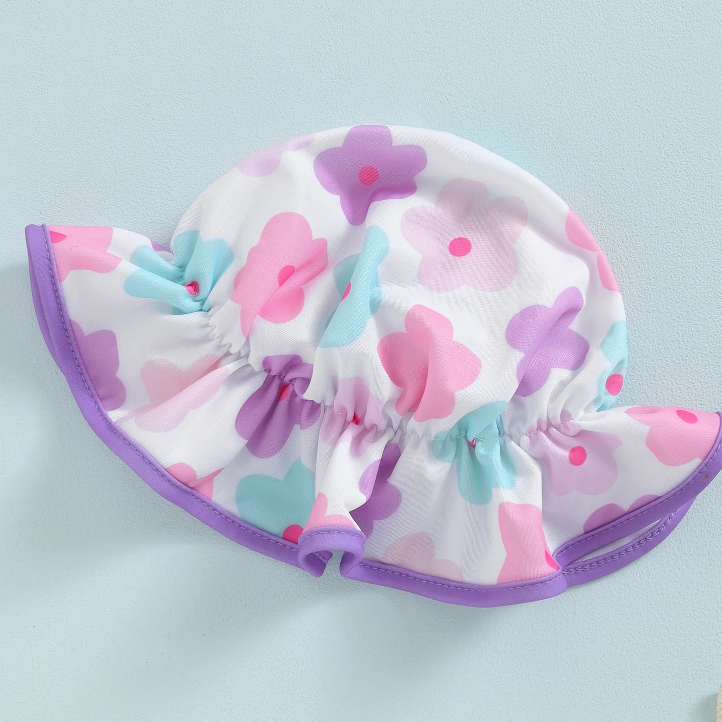 Poppy Floral Swimsuit & Bonnet