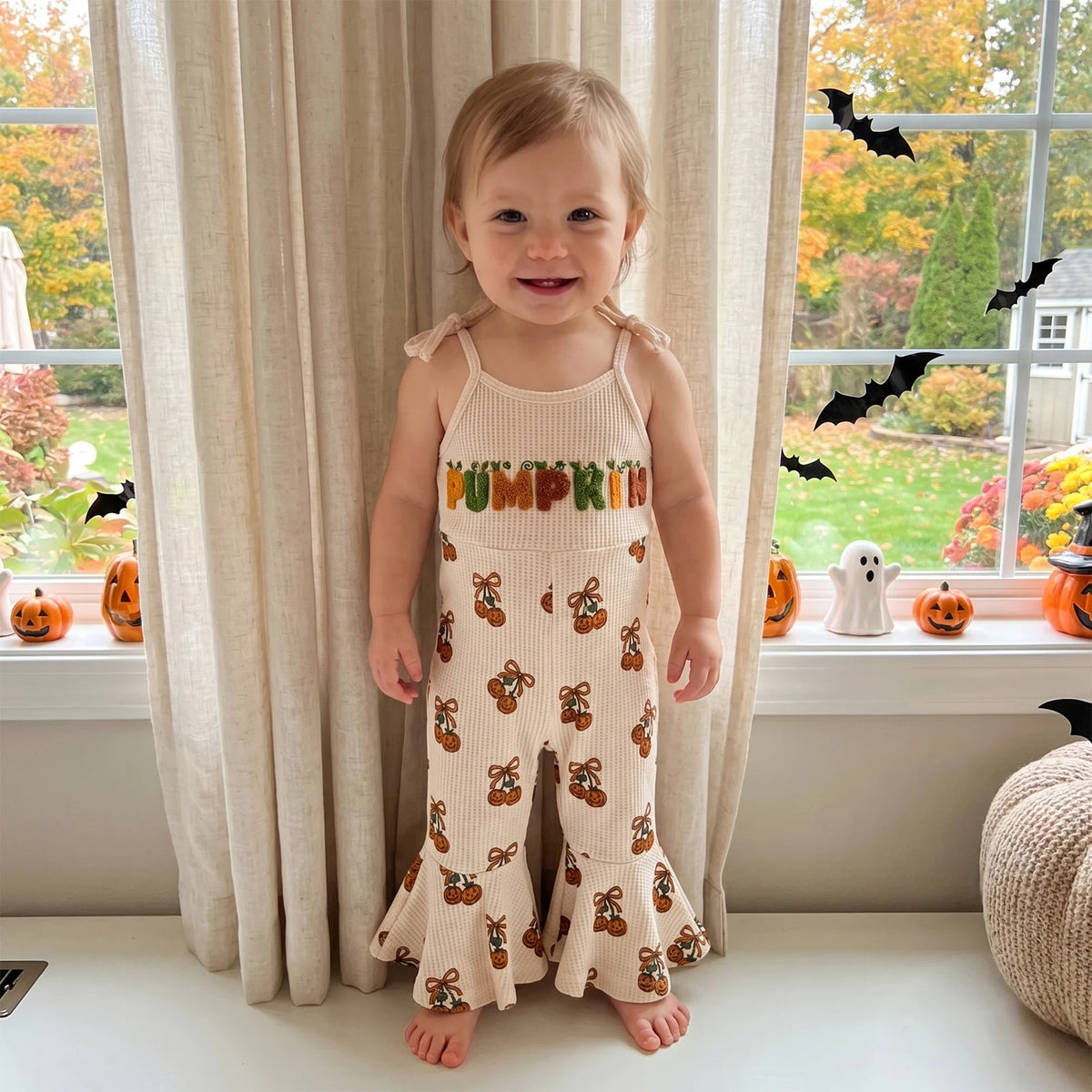 Pumpkin Waffle Bell Bottoms