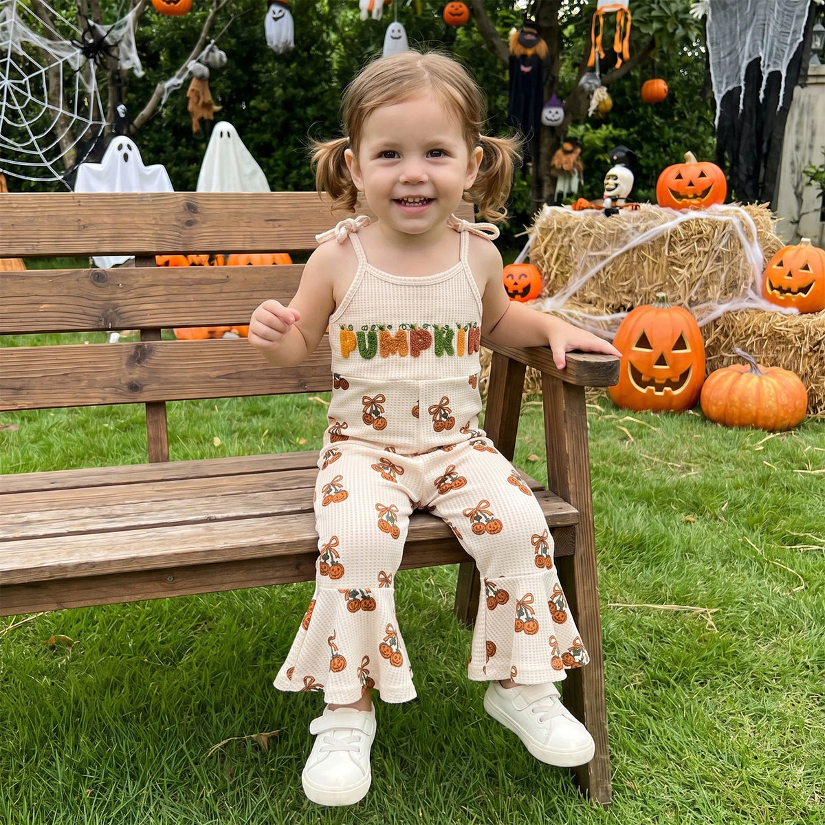 Pumpkin Waffle Bell Bottoms