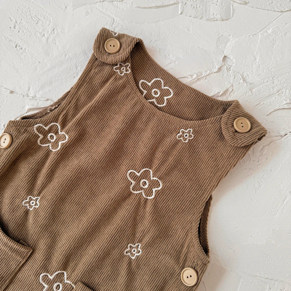 Floral Corduroy Dress