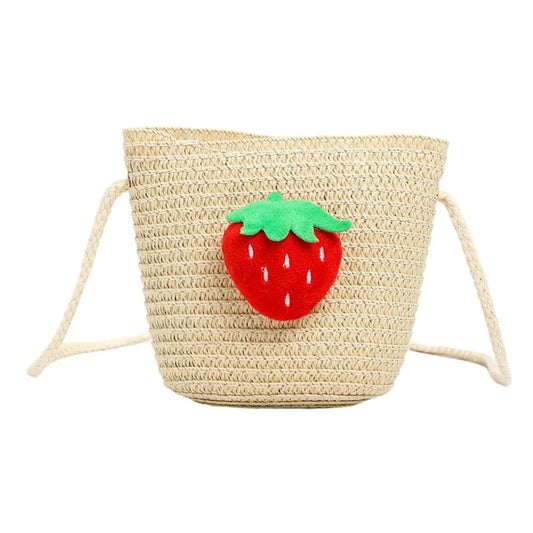 Strawberry Mini Straw Bag