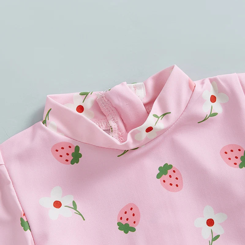Ottilie Strawberry Swimsuit & Bonnet