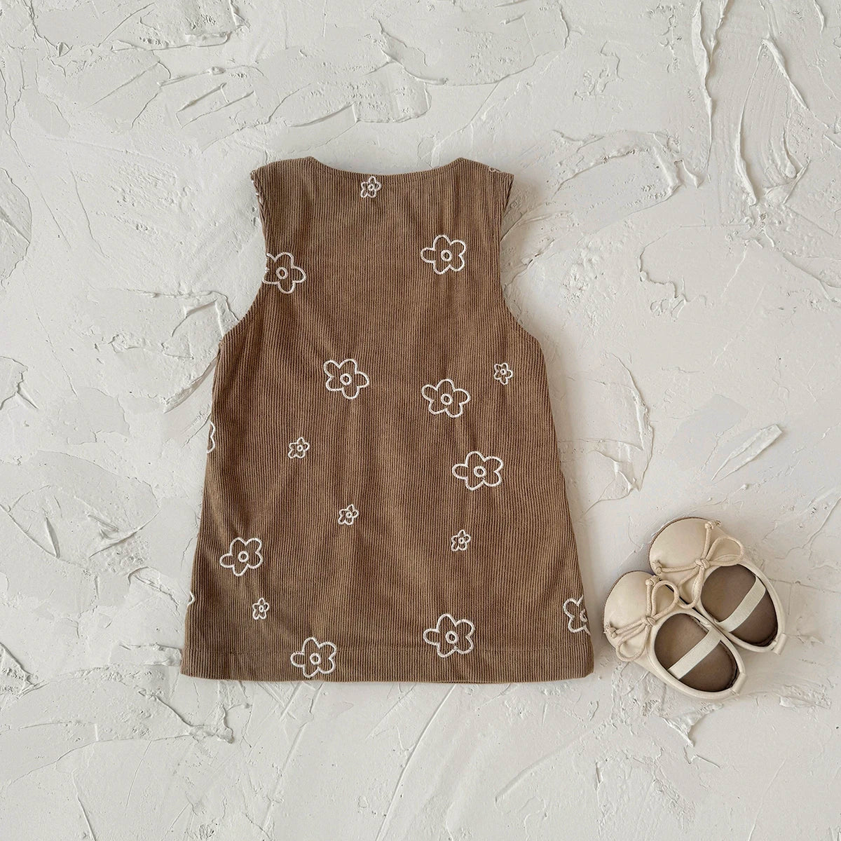 Floral Corduroy Dress