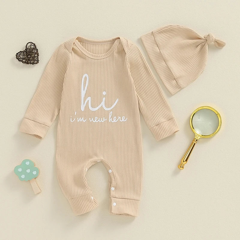 Baby Announcement Romper & Hat