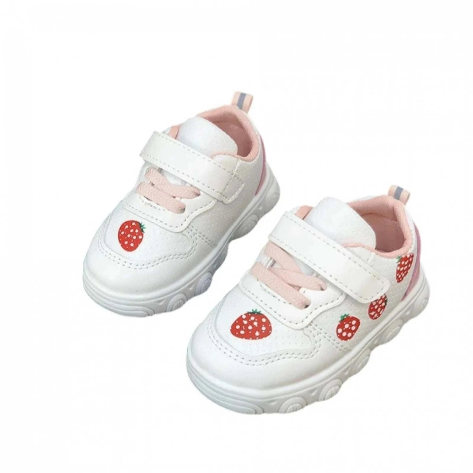 Strawberry Market Casual Sneaks toddler shoes with playful strawberry design and soft supportive soles