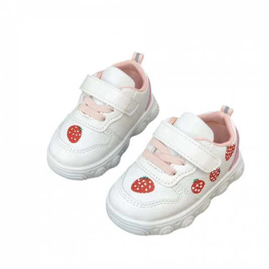 Strawberry Market Casual Sneaks toddler shoes with playful strawberry design and soft supportive soles