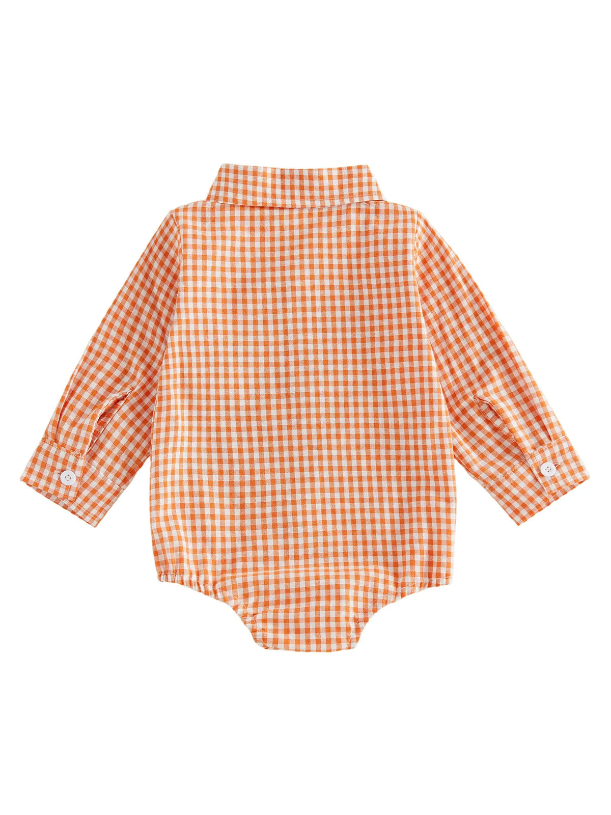 Halloween Plaid Shirt Romper