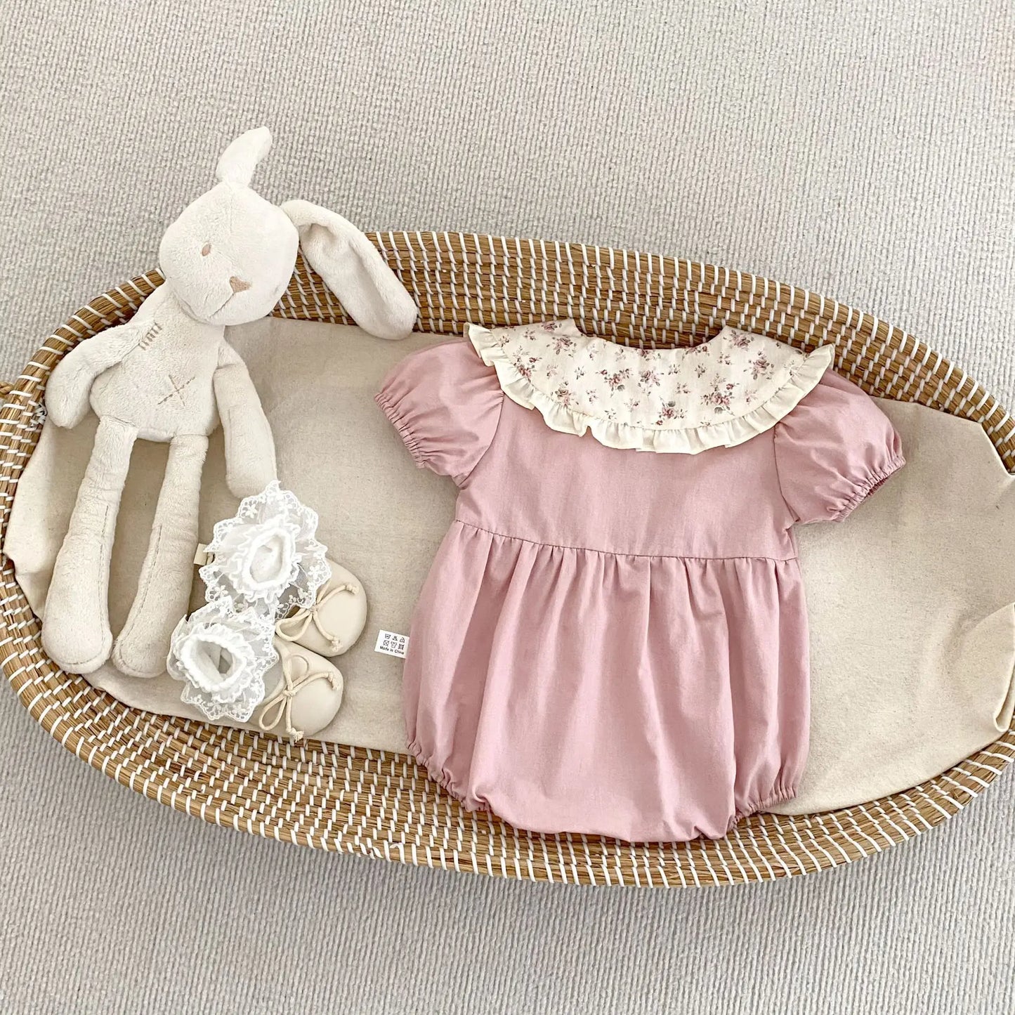 Floral Collar Romper