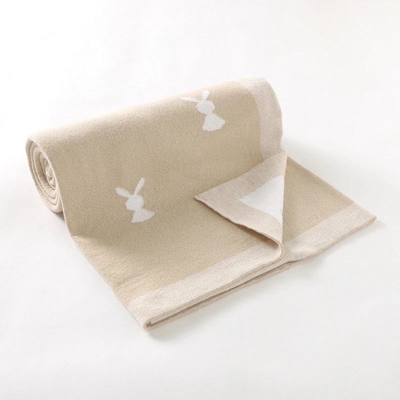 Bunny Knitted Blanket