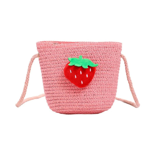 Strawberry Mini Straw Bag