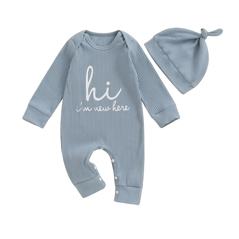 Baby Announcement Romper & Hat