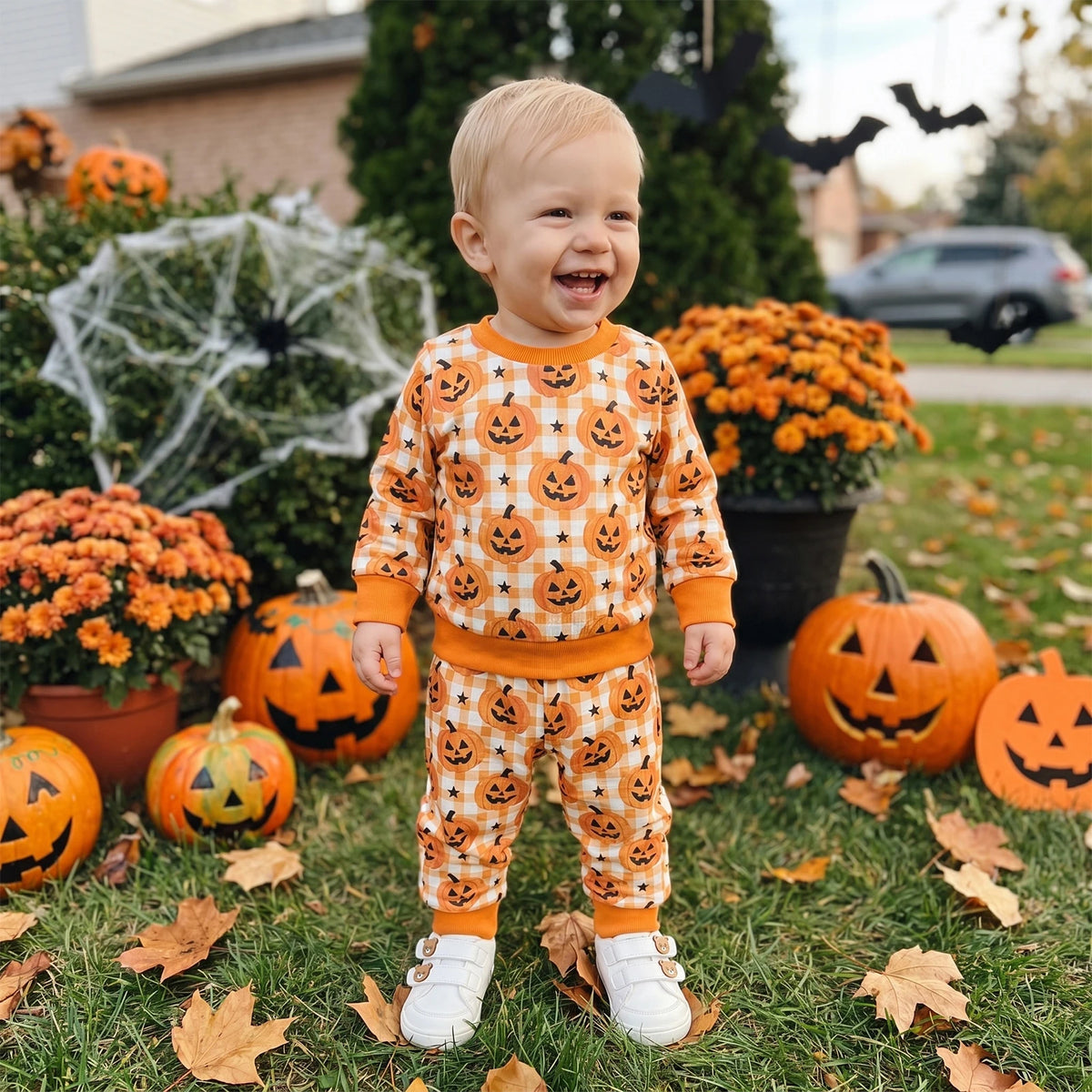 Pumpkin Plaid Loungeset