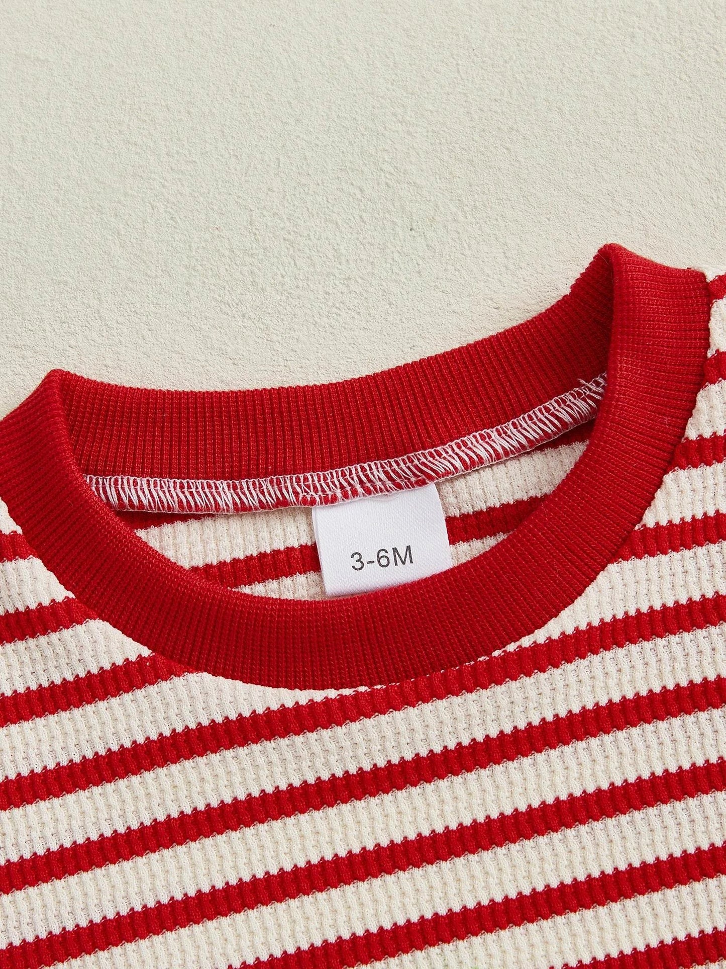 Strawberry Stripe Bubble Romper