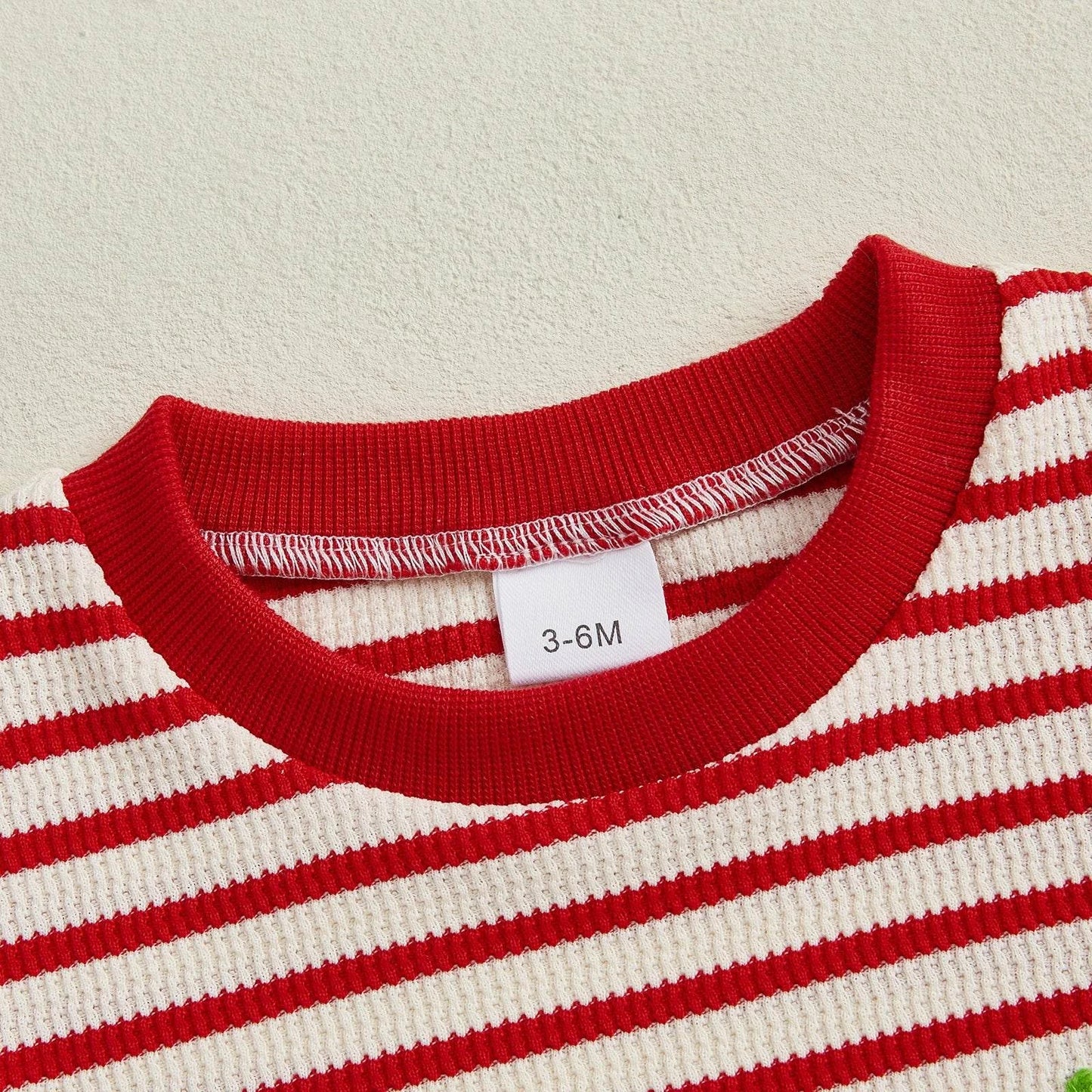 Strawberry Stripe Bubble Romper