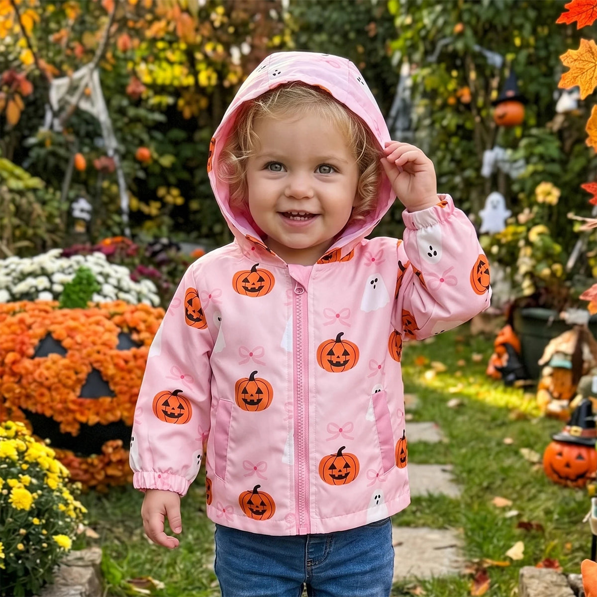 Spooky Girls Rain Mac