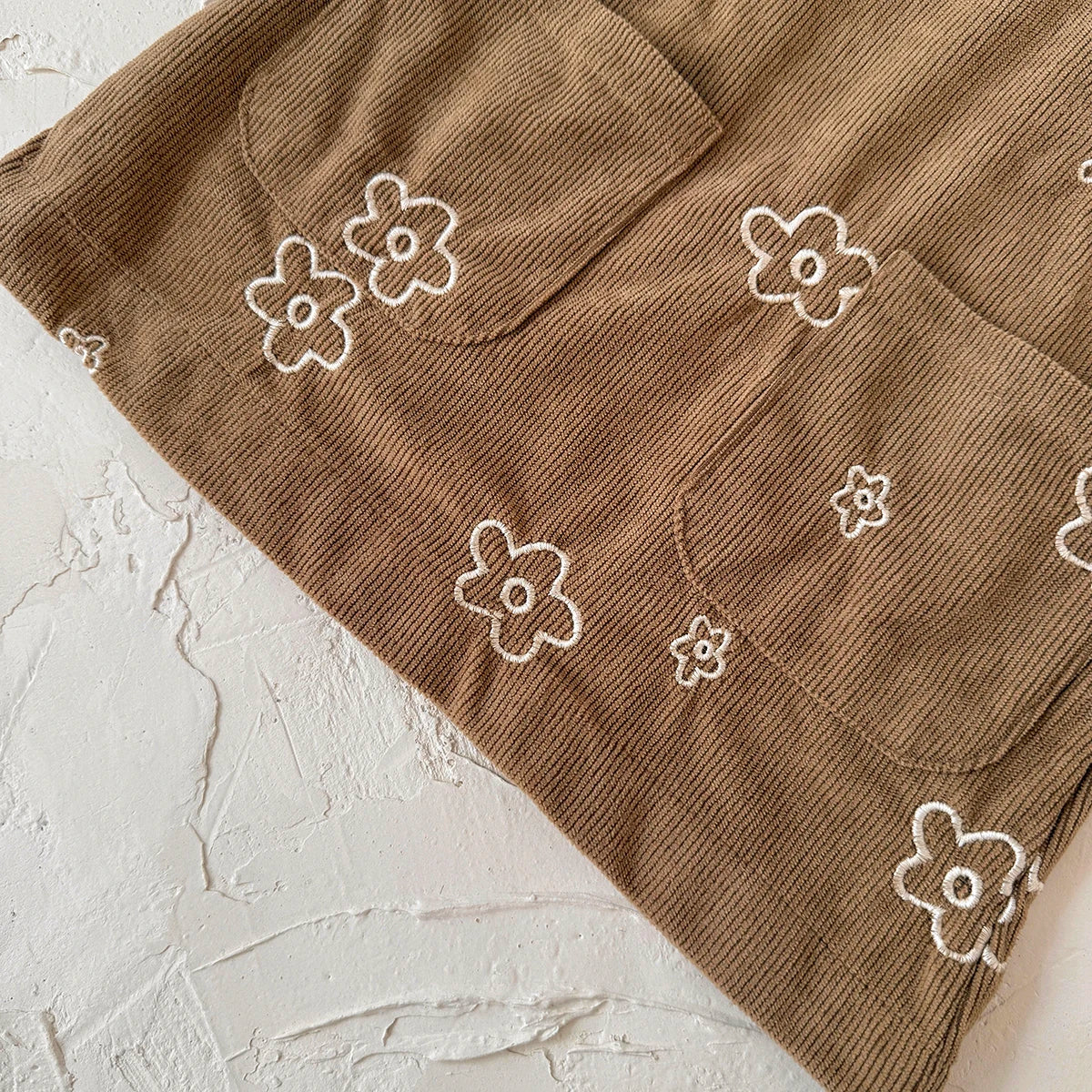 Floral Corduroy Dress