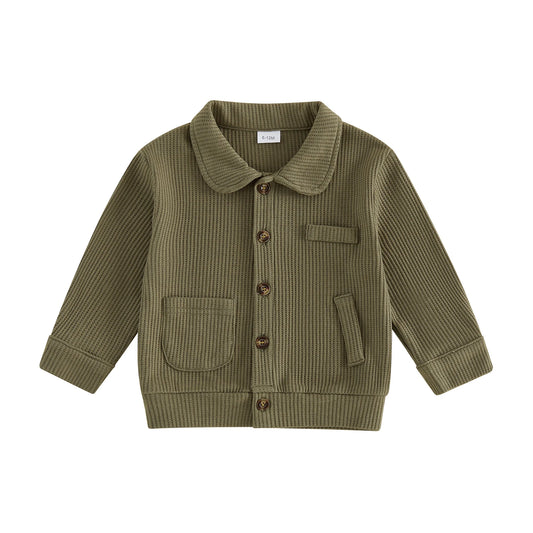 Waffle Collared Jacket