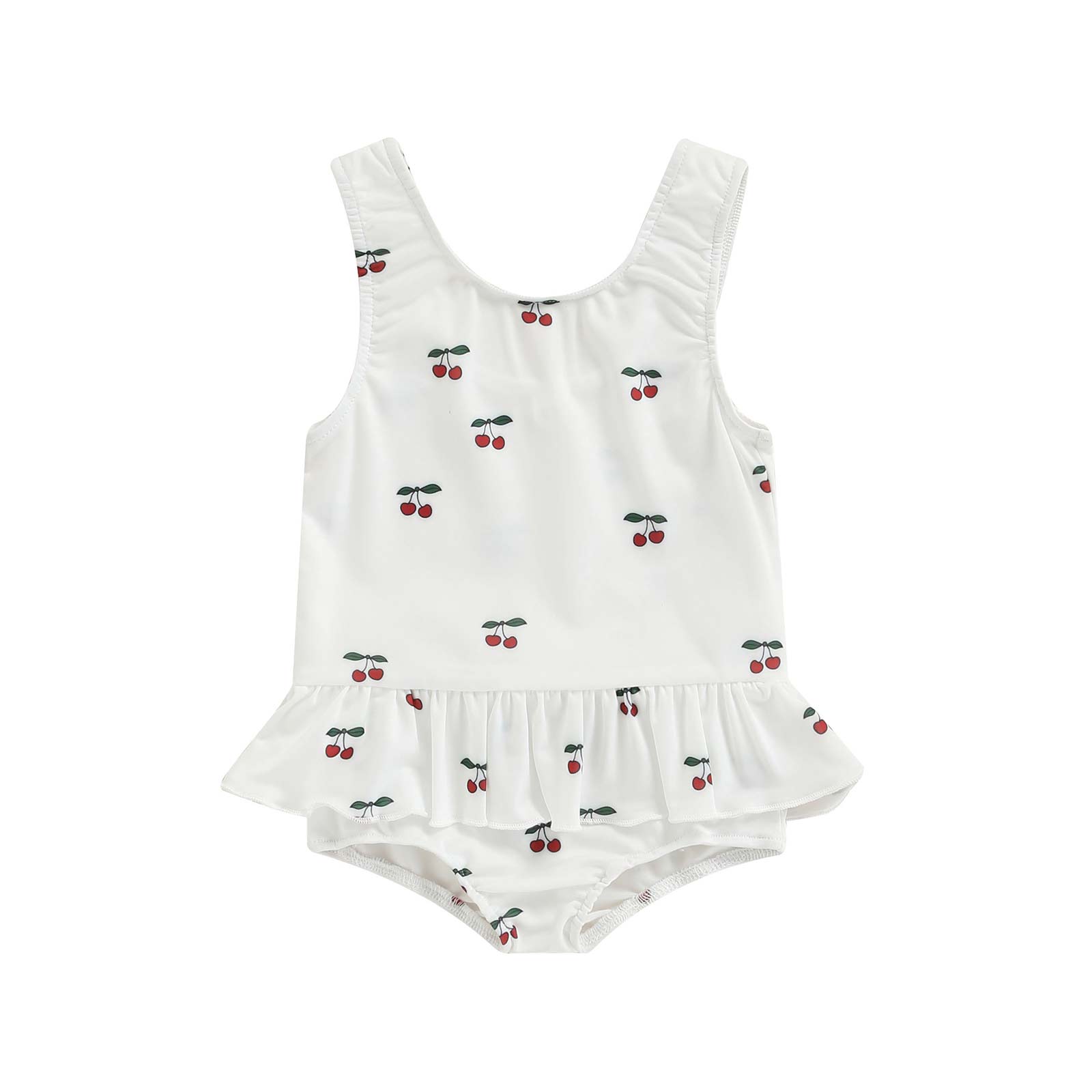 Sour Cherry Ruffle Swimsuit - ottieandolsen